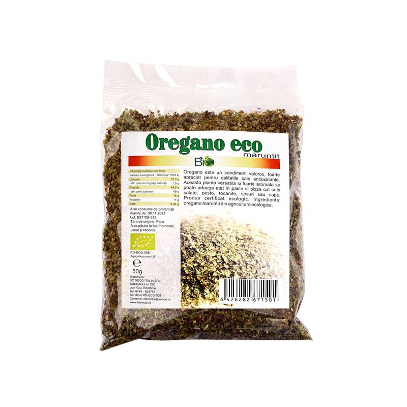 Oregano Maruntit Bio 50 grame Deco