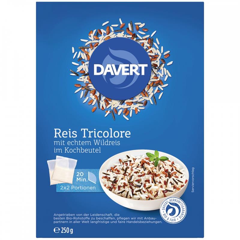 Orez Tricolor in Punga de Gatit Bio 250 grame Davert