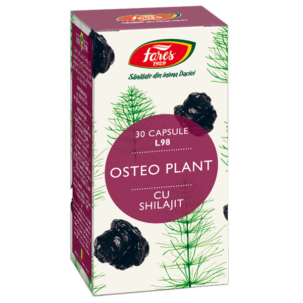 Osteo Plant cu Shilajit 30 capsule Fares