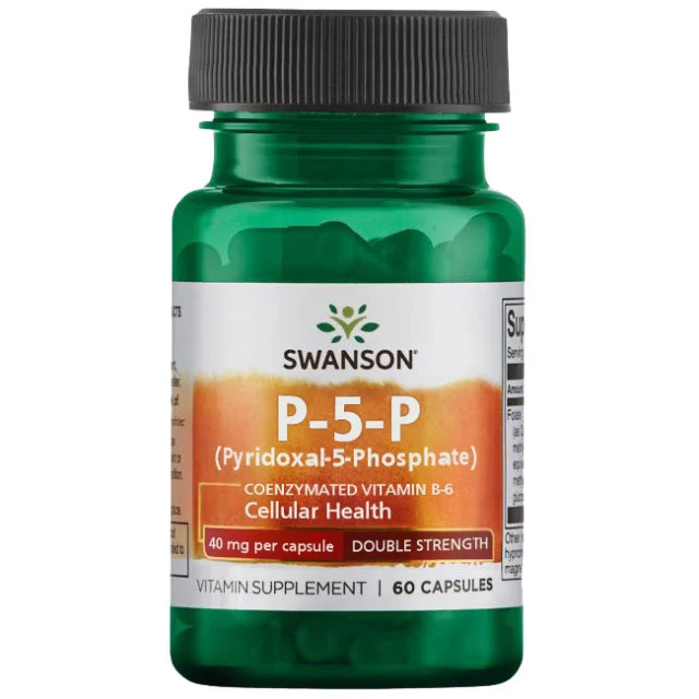 P-5-P Pyridoxal-5-Phosphate Coenzymated Vitamin B6 60 capsule Swanson