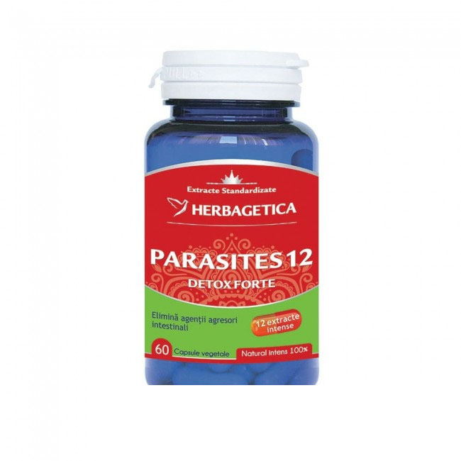 Parasites 12 Detox Forte 60cps Herbagetica