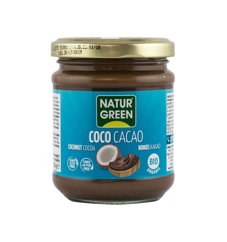 Pasta de Cocos cu Cacao Bio Natur Green 200gr