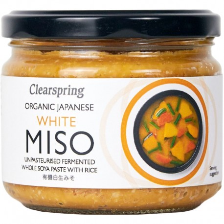 Pasta de Miso Alb Nepasteurizat Bio 270 grame Clearspring