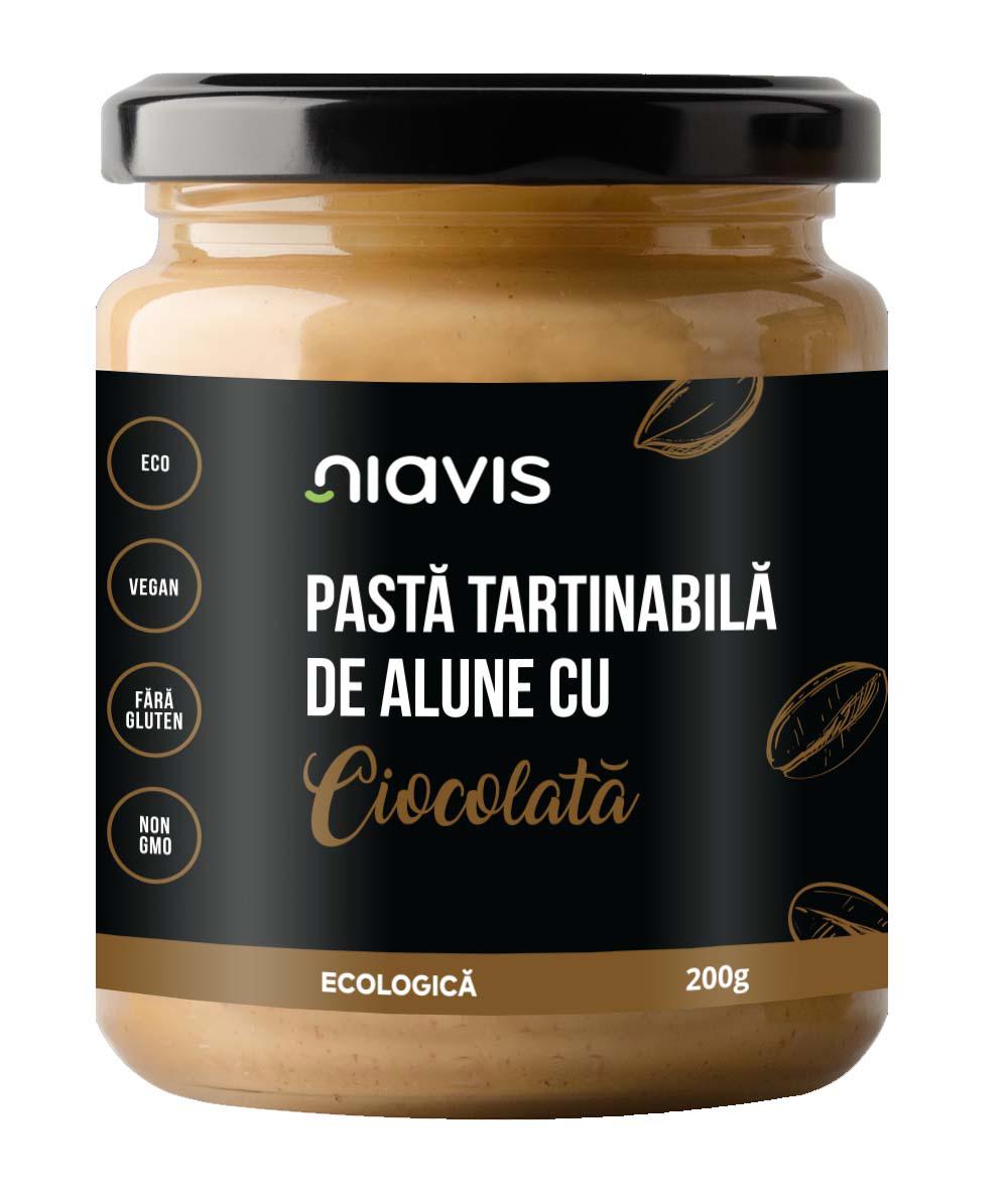 Pasta Tartinabila de Alune cu Ciocolata Eologica 200 grame Niavis
