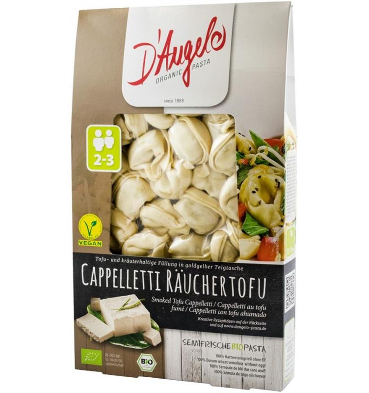 Paste Cappelletti cu Tofu Afumat Bio 250 grame D'Angelo