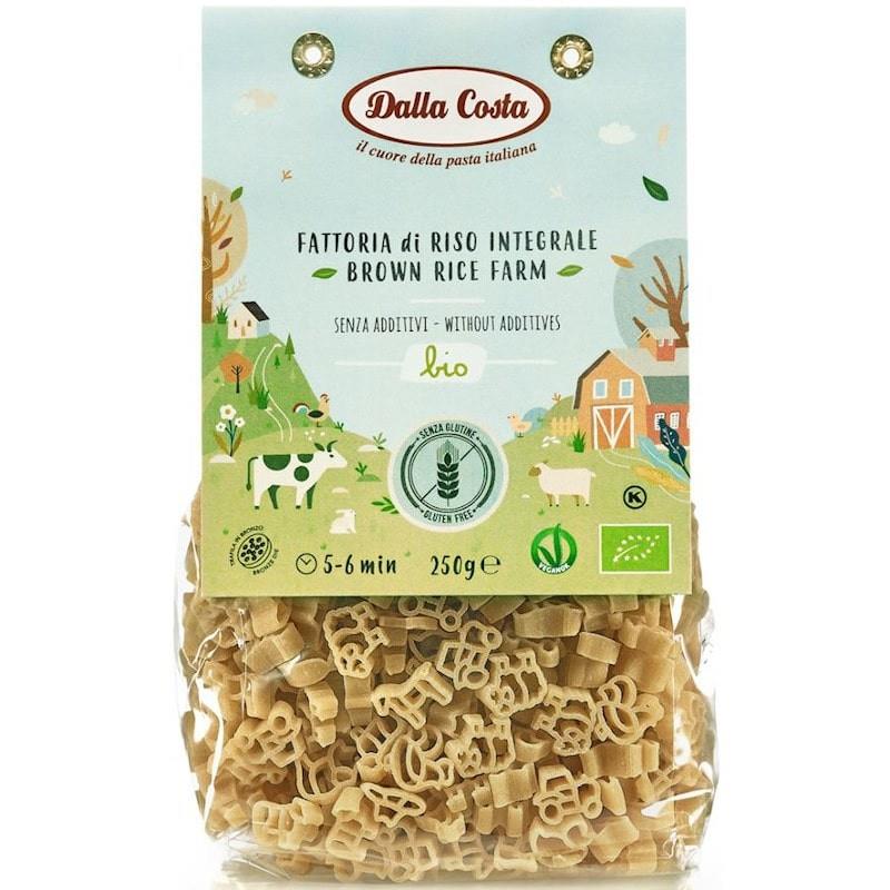 Paste din Orez Brun Fara Gluten Bio Farm 250 grame Dalla Costa