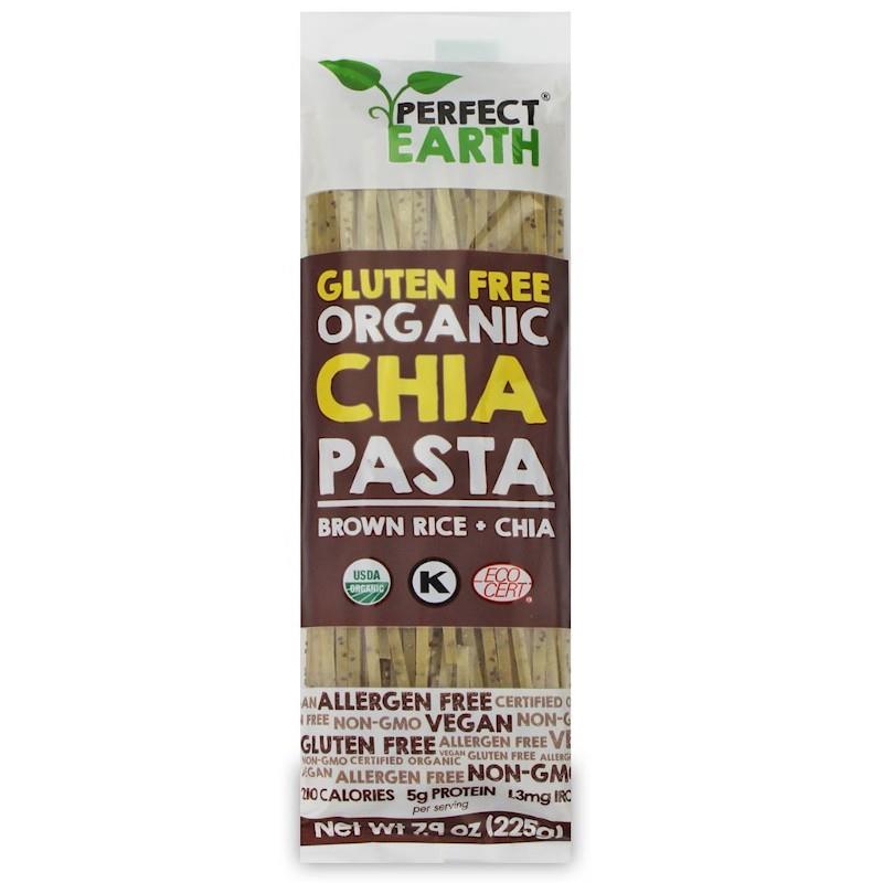 Paste Fainoase de Orez Brun cu Chia Fara Gluten Bio 225 grame Perfect Earth