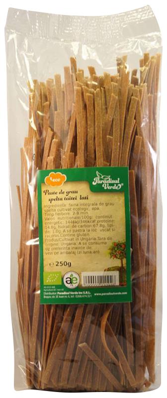 Paste Grau Spelta Integral Bio Taietei Lati Paradisul Verde 250gr