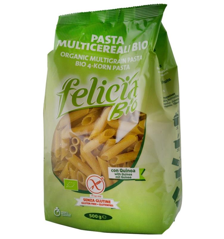 Paste Multicereale Fara Gluten cu Quinoa Bio 500gr Felicia
