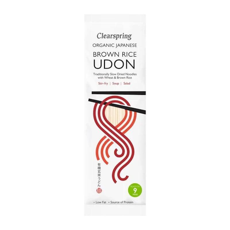 Paste Udon Din Grau si Orez Brun Bio 200 grame Clearspring