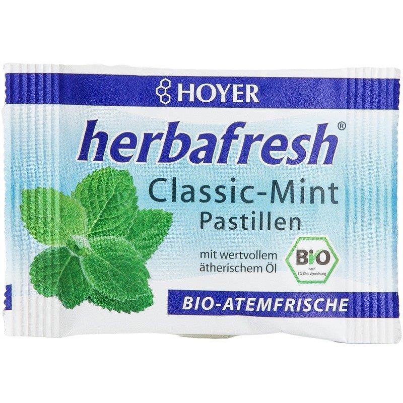 Pastile Respiratie Proaspata cu Menta Herbafresh Clasic Bio 17 grame Hoyer