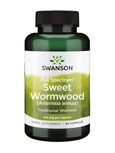 Pelin Dulce Wormwood Artemisia Annua 425 miligrame 90 capsule Swanson