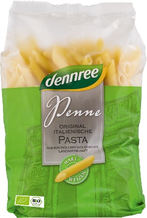 Penne Bio din Grau Dur Dennree 500gr