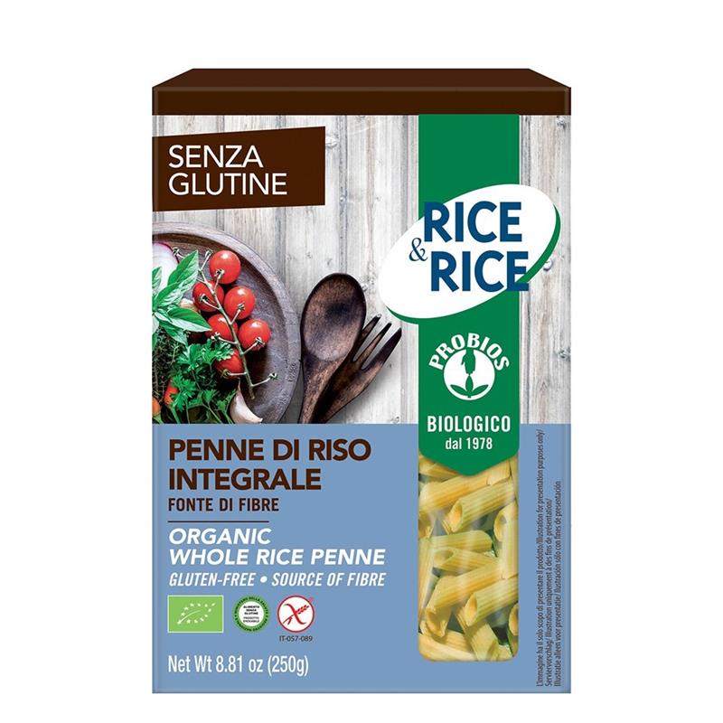 Penne Bio Orez Integral Fara Gluten Probios 250gr