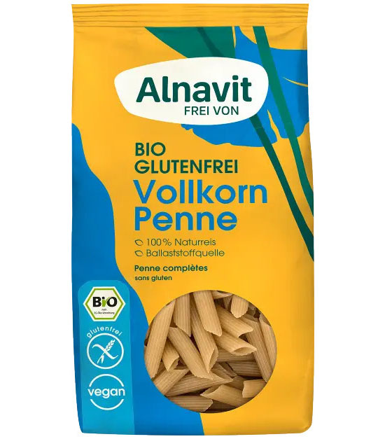 Penne din Orez Integral Fara Gluten Bio 250 grame Alnavit