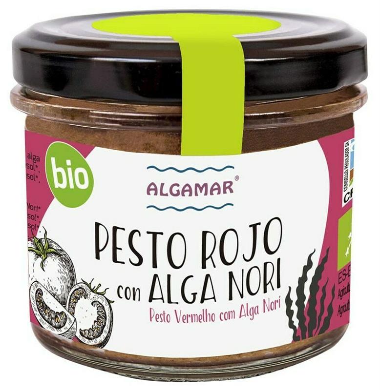 Pesto Rosu cu Alge Nori Bio 100 grame Algamar