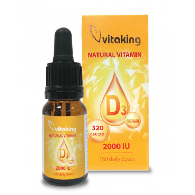 Picaturi de Vitamina D3 2000UI 10ml Vitaking