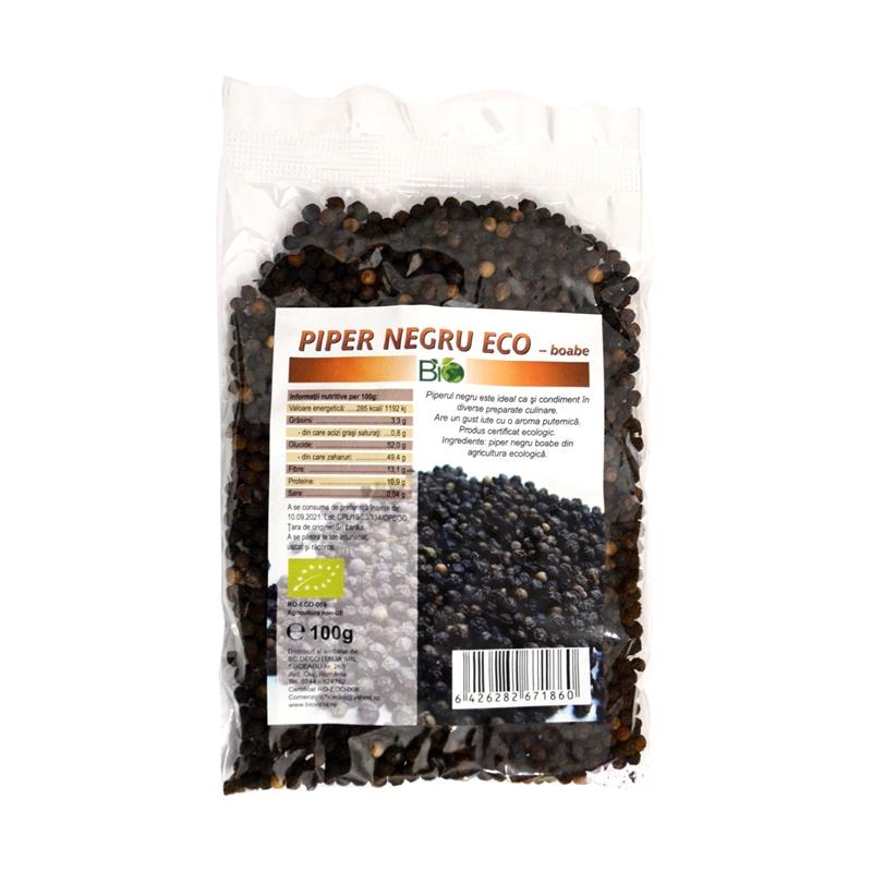Piper Negru Boabe Bio 100 grame Deco Italia