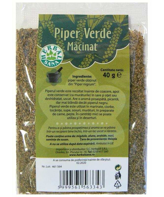 Piper Verde Macinat 40gr Herbavit