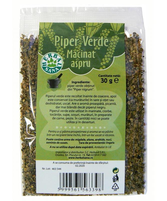 Piper Verde Macinat Aspru 30gr Herbavit