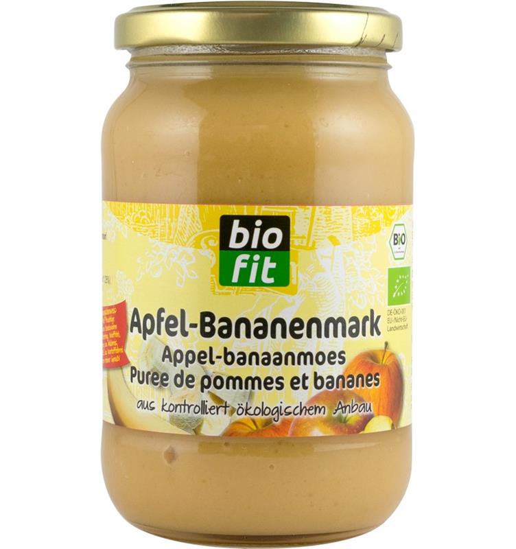 Piure de Mere cu Banane Bio 360gr Bio Fit