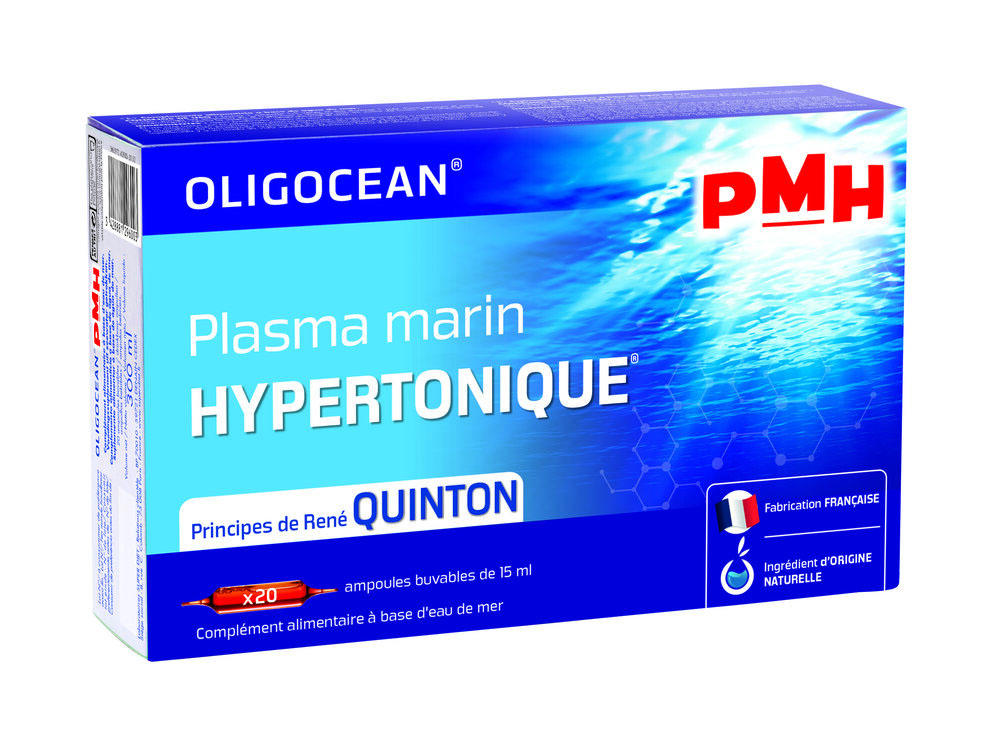 Plasma Marina Hipertonic Oligocean – Metoda Quinton, 20 fiole x 15ml, 300ml Laboratoires Super Diet