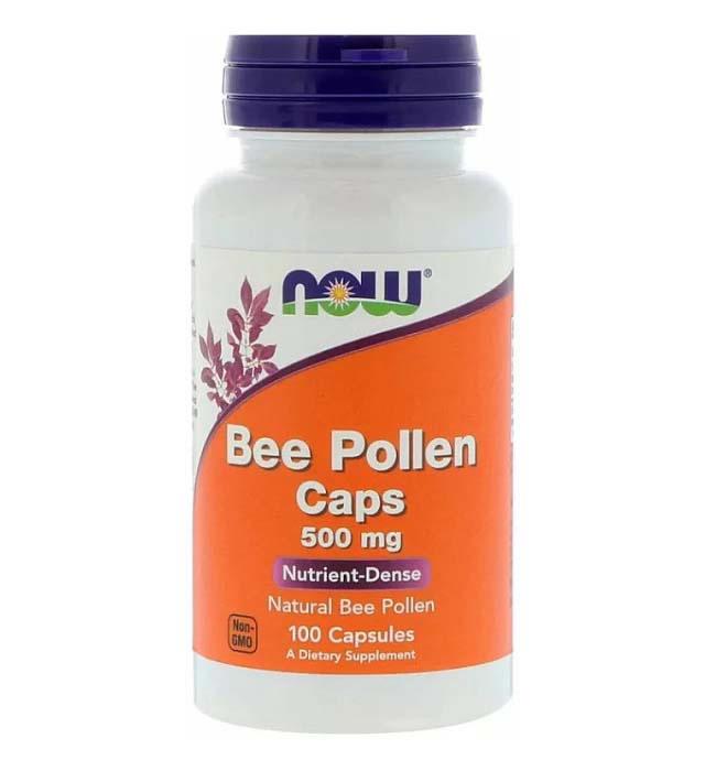 Polen Albine Bee Pollen 500 miligrame 100 capsule Now Foods