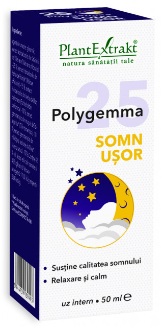 Polygemma 25 Somn Usor 50 mililitri PlantExtract