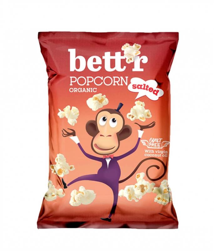 Popcorn cu Sare Fara Gluten Bio 60 grame Bett'r