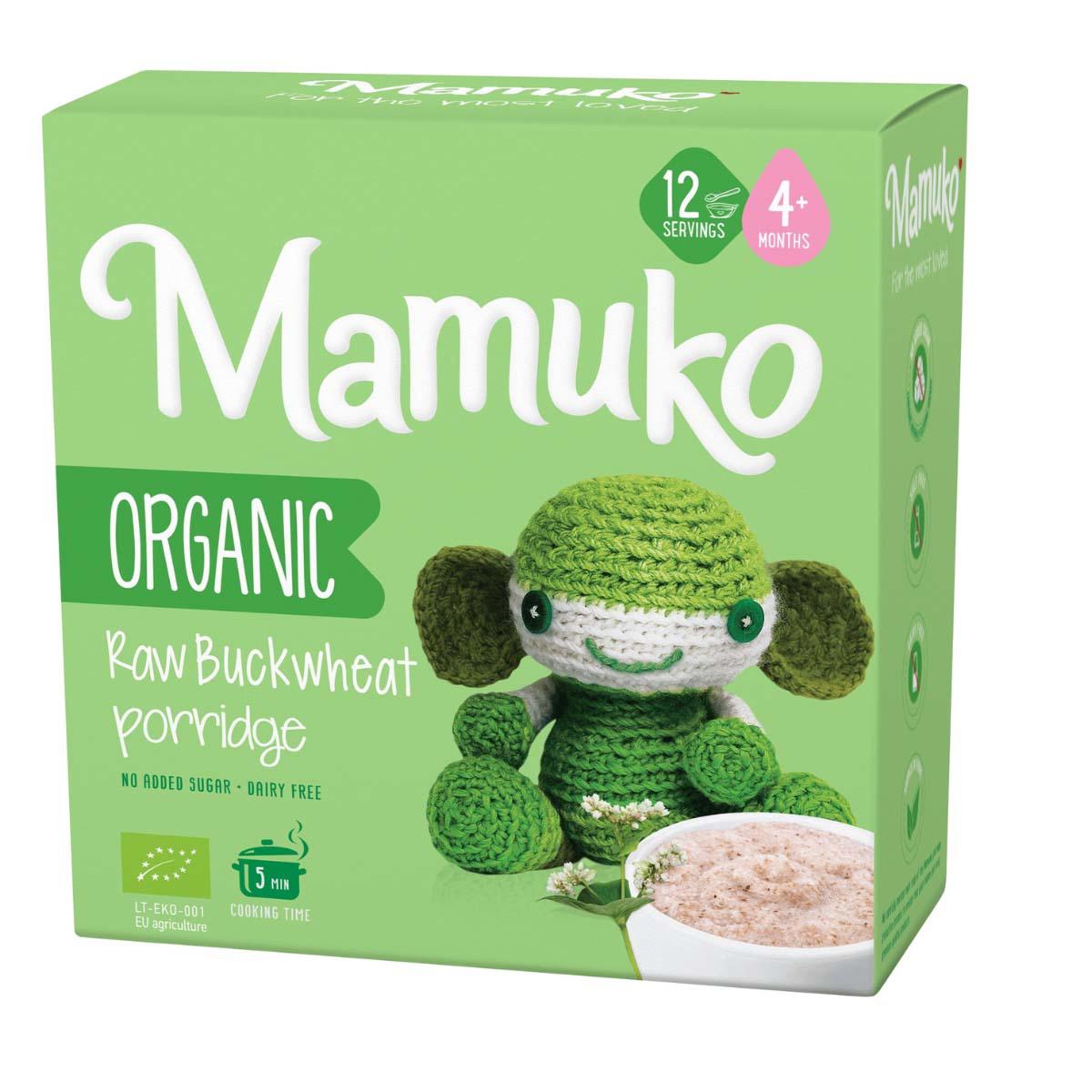 Porridge din Hrisca Raw Eco 4+ luni 200 grame Mamuko