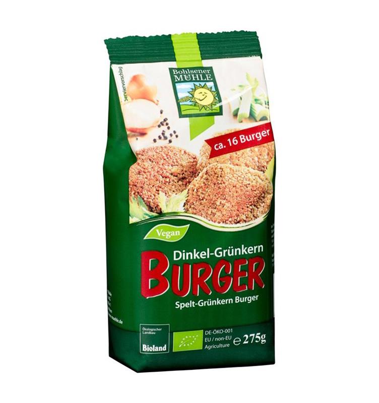 Premix pentru Burgeri cu Cereale si Grau Spelta Germinat Bio 275 grame Bohlsener Muhle