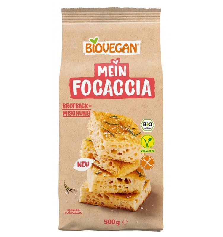 Premix pentru Focaccia Bio Fara Gluten 500 grame Biovegan