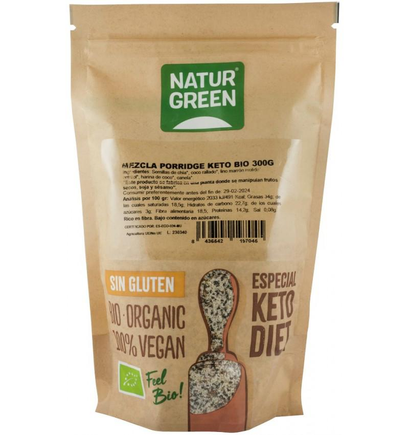 Premix pentru Porridge Keto Eco 300 grame Natur Green