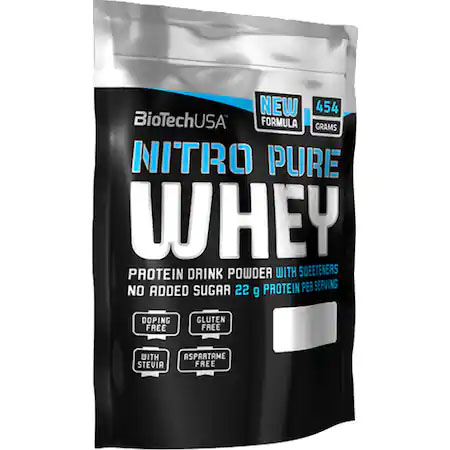 Proteina Pudra Nitro Pure Whey 454 grame Bio Tech USA