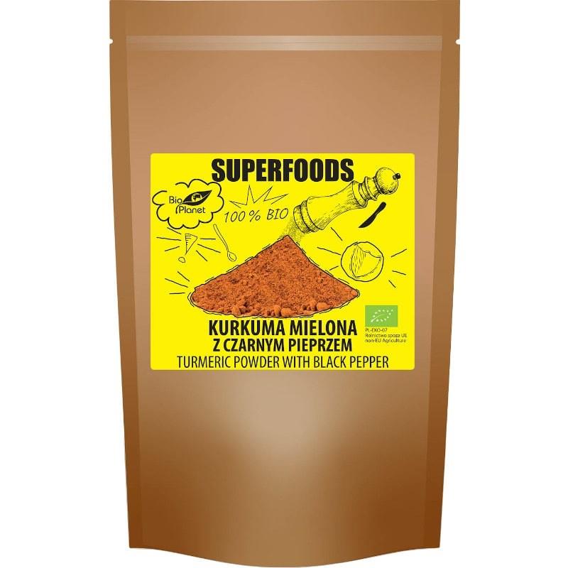Pudra de Turmeric cu Piper Negru Bio Superfoods 200 grame Bio Planet