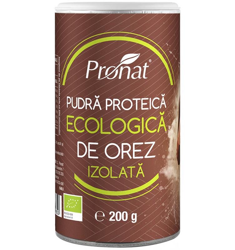 Pudra Proteica de Orez Izolata Bio 200 grame Pronat