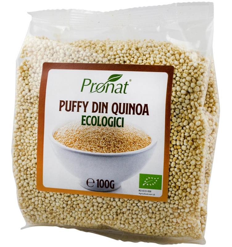 Puffy din Quinoa Bio 100 grame Pronat