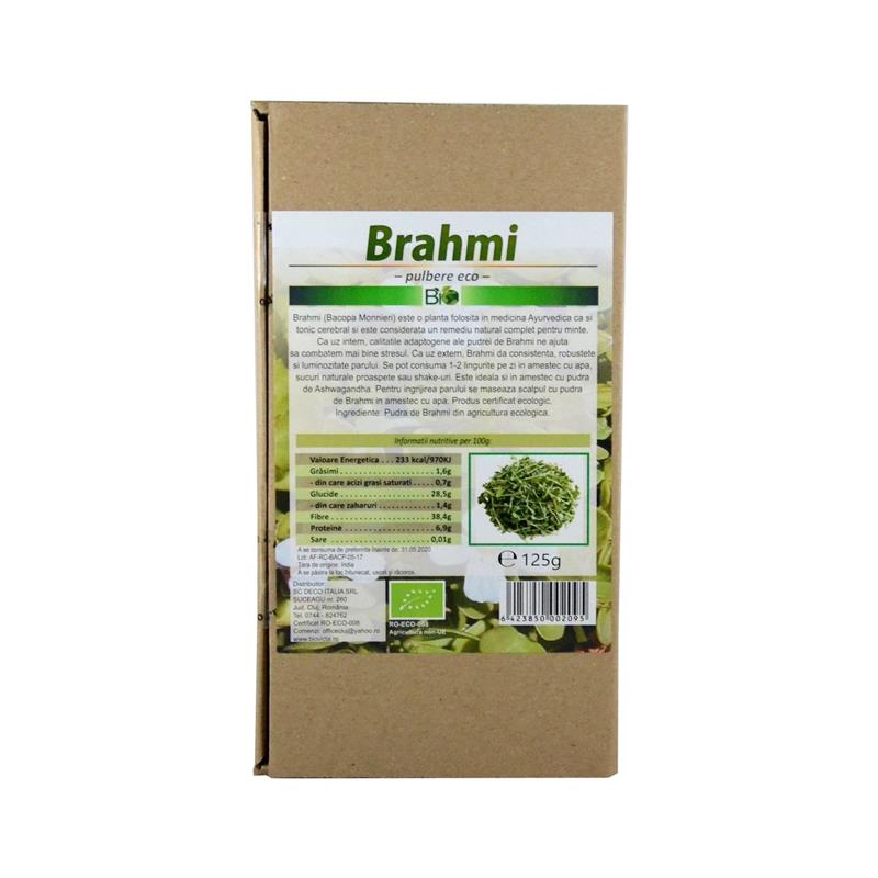 Pulbere Brahmi Bio 125 grame Deco Italia
