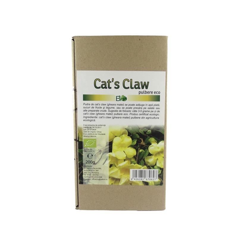 Pulbere Cat's Claw Bio 200 grame Deco Italia