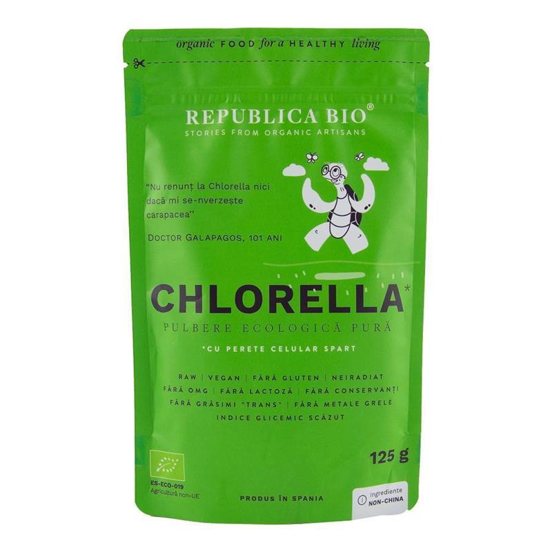 Pulbere de Chlorella Ecologica Vegana 125gr Republica Bio