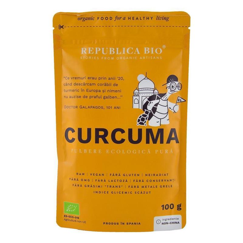 Pulbere de Curcuma Ecologica Vegana 100gr Republica Bio