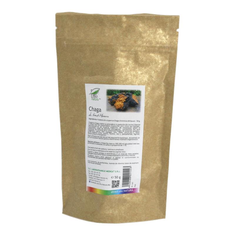 Pulbere din Ciuperca Chaga 50 grame Medica