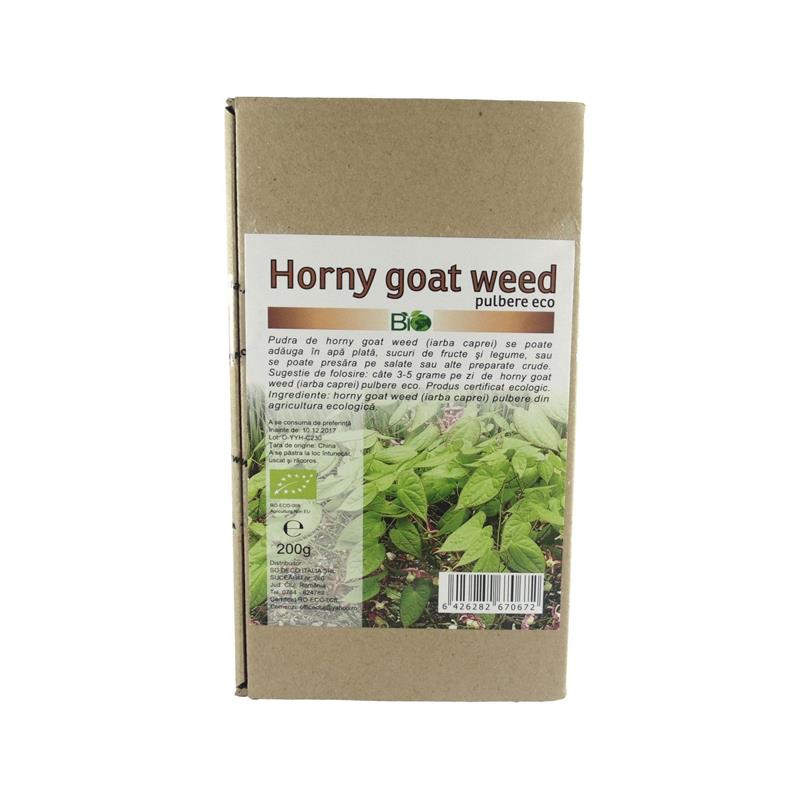 Pulbere Horny Goat Weed (Iarba Caprei) Bio 200 grame Deco Italia