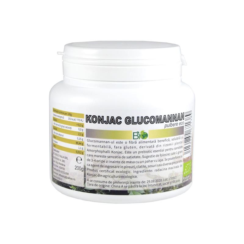 Pulbere Konjac Glucomannan Bio 200 grame Deco Italia