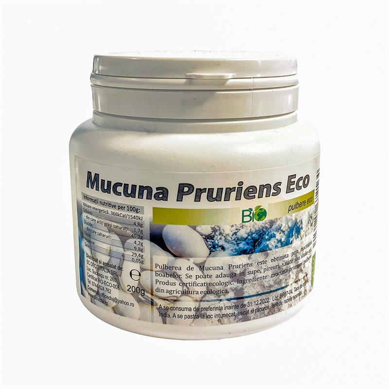 Pulbere Mucuna Pruriens Bio 200 grame Deco