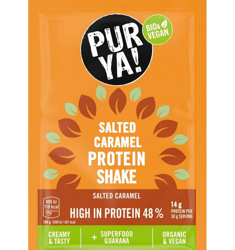 Pulbere pentru Shake Proteic cu Caramel Sarat 48% Proteina Eco 30 grame Pur Ya