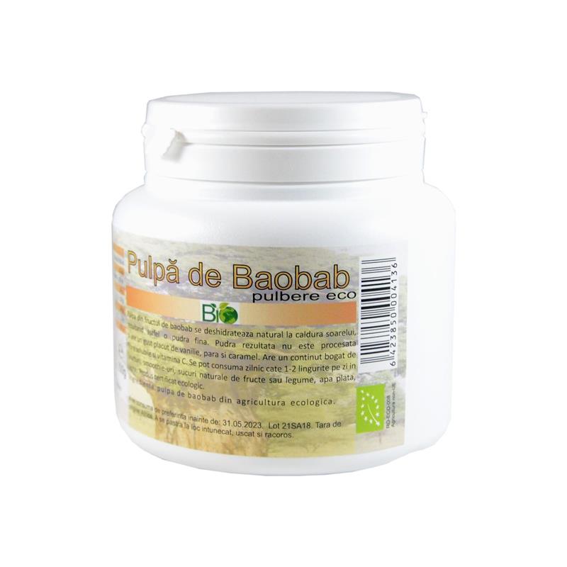 Pulbere Pulpa Baobab Bio 200 grame Deco Italia