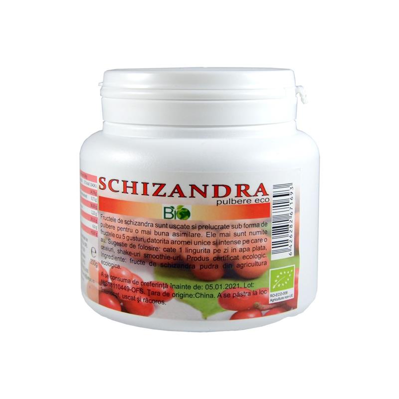 Pulbere Schizandra Bio 200 grame Deco Italia