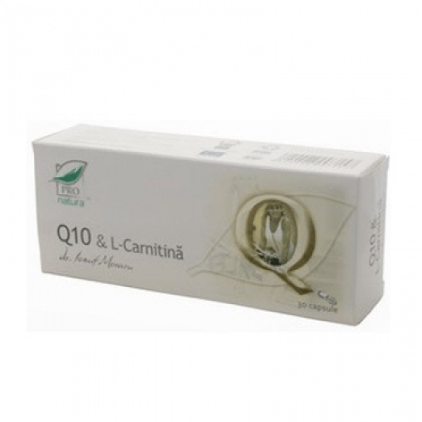 Q10 si L-carnitina 30 capsule Medica