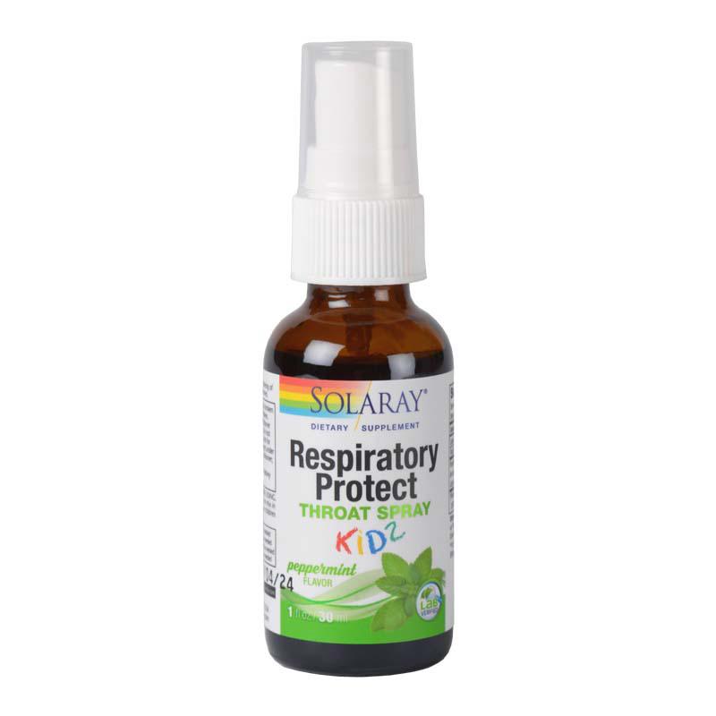 Respiratory Protect Throat Spray Kids Solaray 30ml Secom